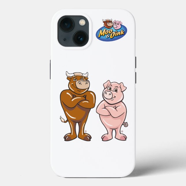Moo & Oink iPhone 13 Cover (Back)