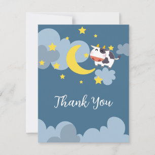 Moo Over the Moon Baby Shower Invitation