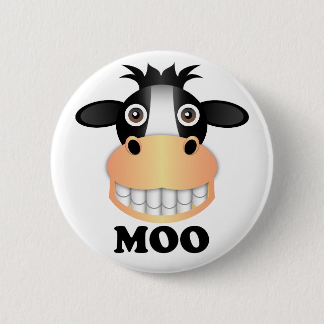 Moo - Standard, 2¼ Inch Round Button Pinback Button (Front)