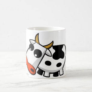 Moo the black and white cow coffee mug