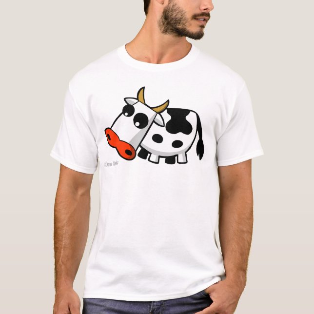 Moo the black and white cow T-Shirt (Front)