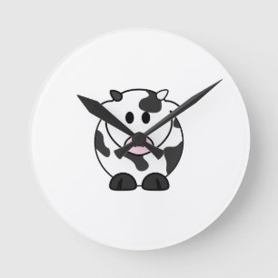 Moo Time – Cute Cow Wall Clock