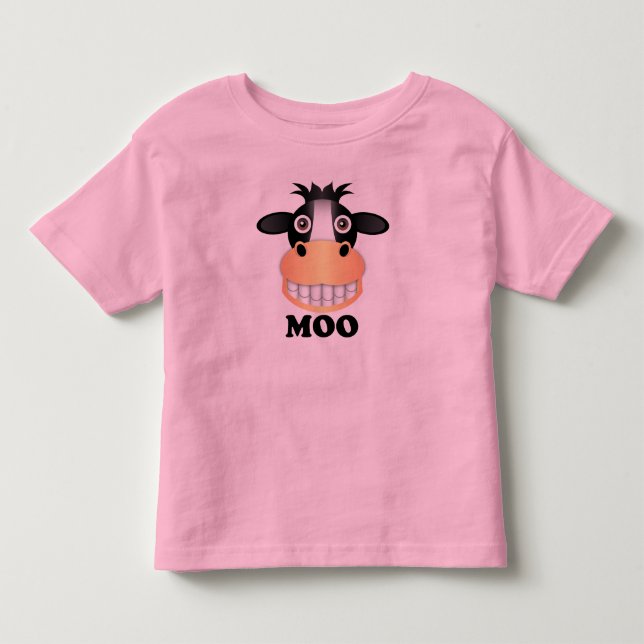 Moo - Toddler Fine Jersey T-Shirt T-shirt (Front)
