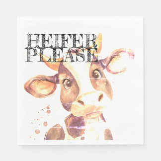 Moo-ve Over Boring Napkins: Heifer Please Napkins