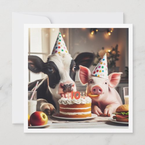 Moo _ ve over Cow birthday farm birthday invite
