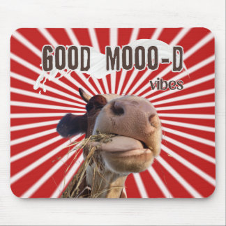 Moo-ve Through Work: Good Moo-d Vibes Mouse Pad