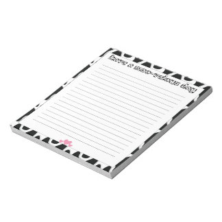 Moo-velous Cow Print Lined Stationery Notepad