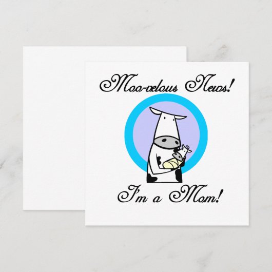 Moo-velous New Mom Gifts (Front/Back)