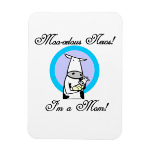 Moo-velous New Mom Gifts Magnet