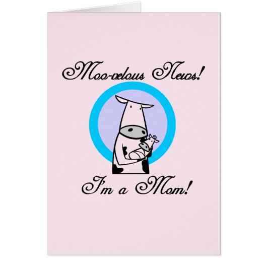 Moo-velous New Mom Tshirts and Gifts (Front)