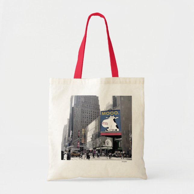 MOO YORK CITY Times Square by Sandra Boynton Tote Bag (Front)