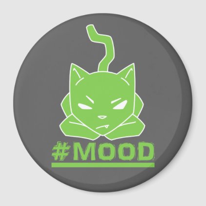 #MOOD Cat Green Magnet