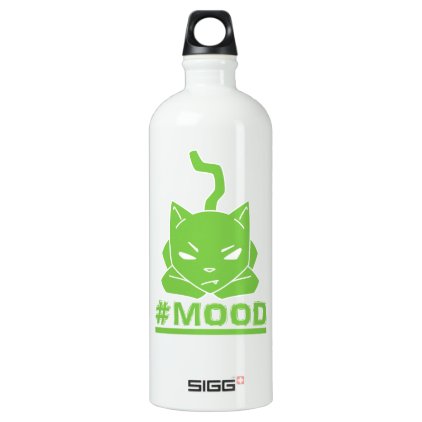 #MOOD Cat Green Water Bottle