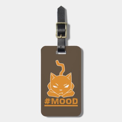 #MOOD Cat Orange Luggage Tag