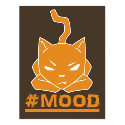 #MOOD Cat Orange Postcard