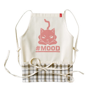 #MOOD Cat Pink Zazzle HEART Apron