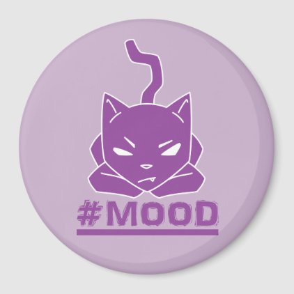 #MOOD Cat Purple Magnet