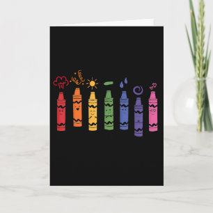 Mood Color Crayons Teacher Card
