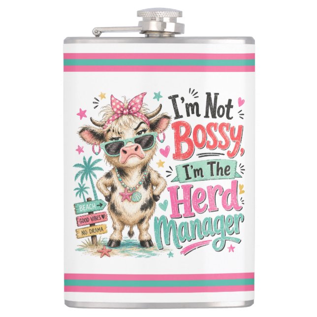 Mood-Cow Flask (Front)