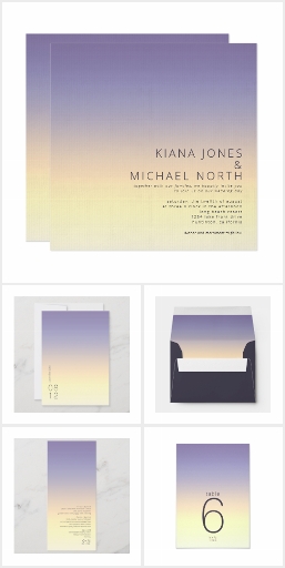 Mood Gradient Wedding Indigo Sunset