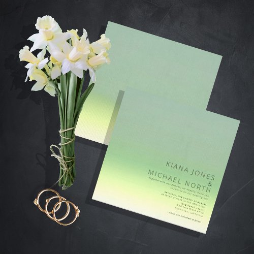 Mood Gradient Wedding Spring Meadow ID741 Invitation