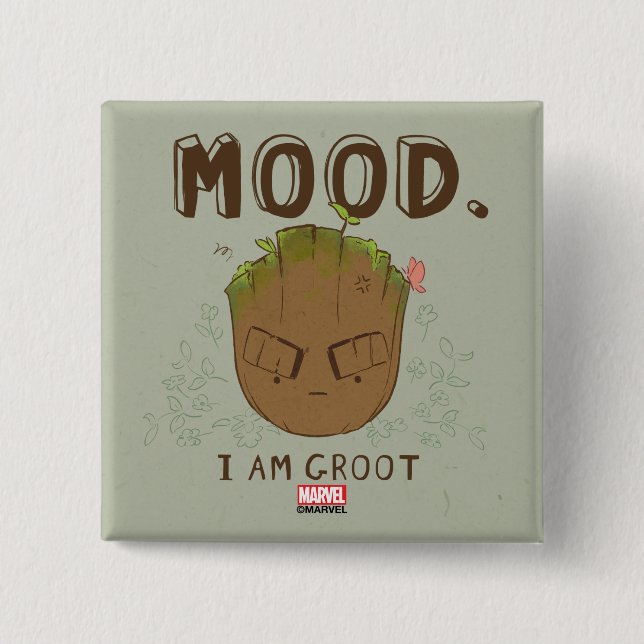 Mood. I Am Groot Button (Front)