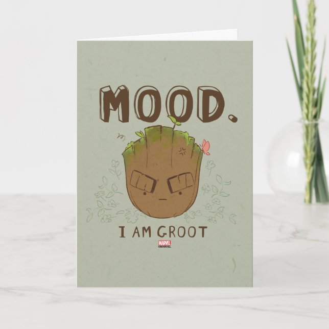 Mood. I Am Groot Card (Front)