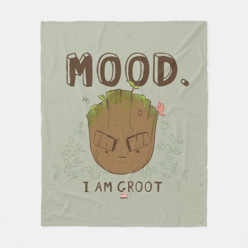 Mood I Am Groot Fleece Blanket