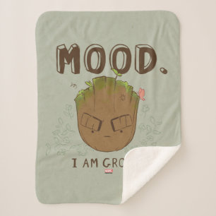 Mood. I Am Groot Sherpa Blanket