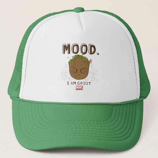 Mood. I Am Groot Trucker Hat (Front)