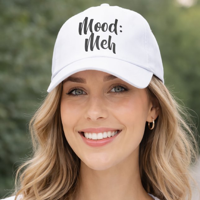 Mood: Meh Minimalist Funny Hat (Creator Uploaded)