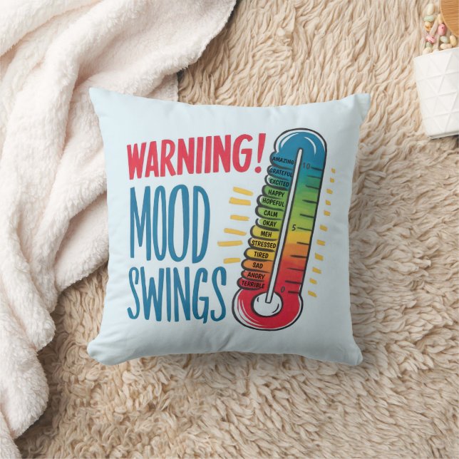 Mood Meter Throw Pillow (Blanket)