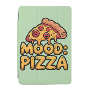 Mood: Pizza - Fun Cartoon Slice with Happy Topping iPad Mini Cover