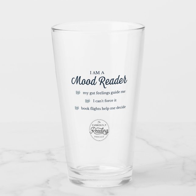 Mood Reader Pint Glass (Front)