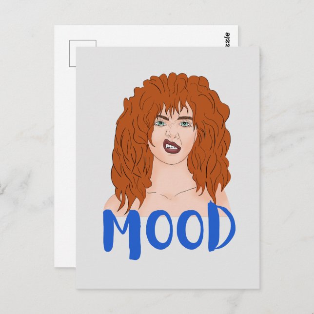 Mood. Red-haired girl  Postcard (Front/Back)