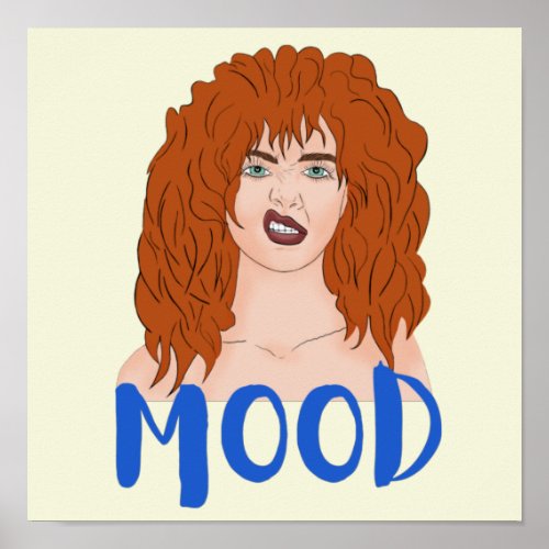Mood Red_haired girl  Poster