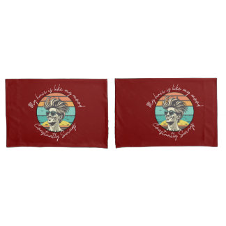 Mood Swinger's Time Machine Black Style Clock Pillow Case