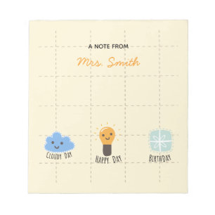  Mood Tracker   Custom Kids Feelings &Chart Notepad
