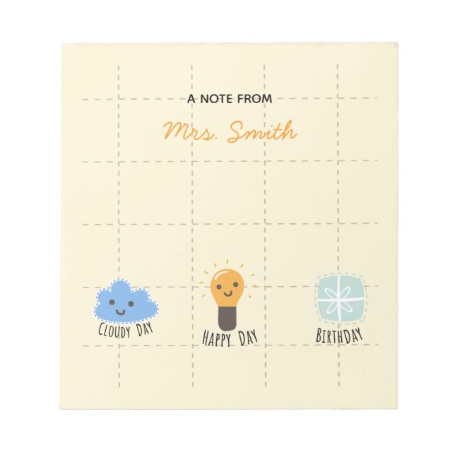  Mood Tracker | Custom Kids Feelings &Chart Notepad (Front)