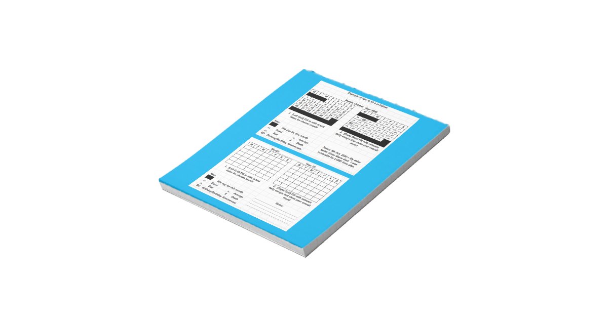Mood Tracker Notepad | Zazzle