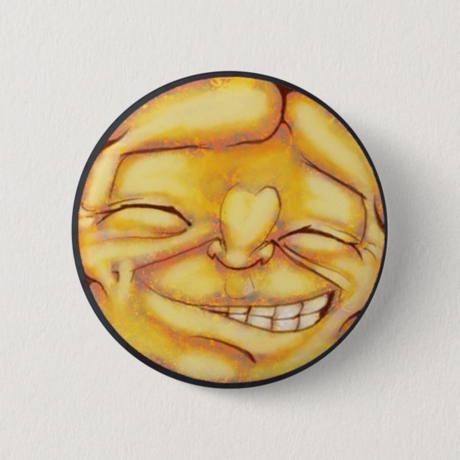 MoodBadge - Happy! Pinback Button (Front)