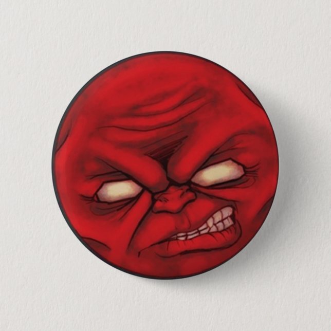MoodBadge - RAGE! Pinback Button (Front)