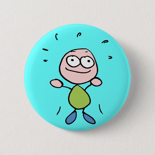 Moodbutton 'ecstatic' pinback button (Front)