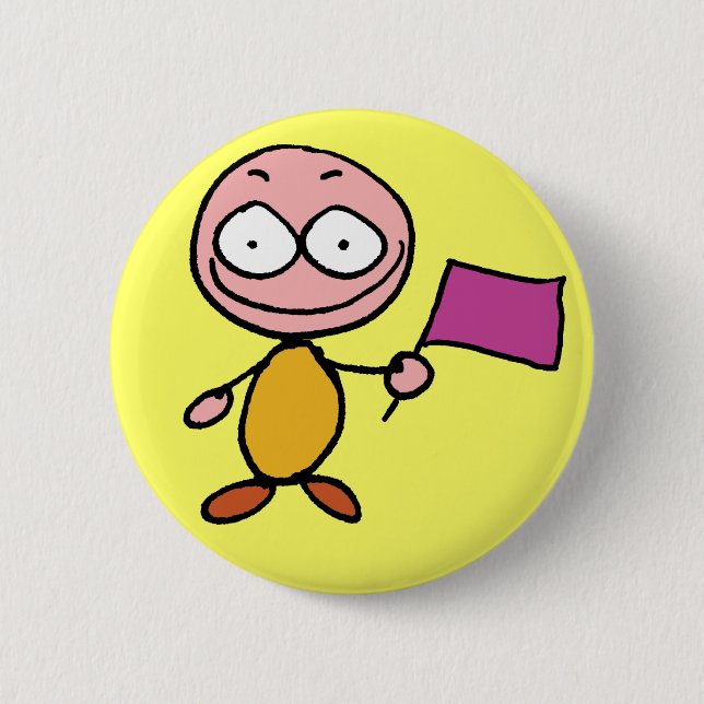 Moodbutton 'happy' - Customized Pinback Button (Front)