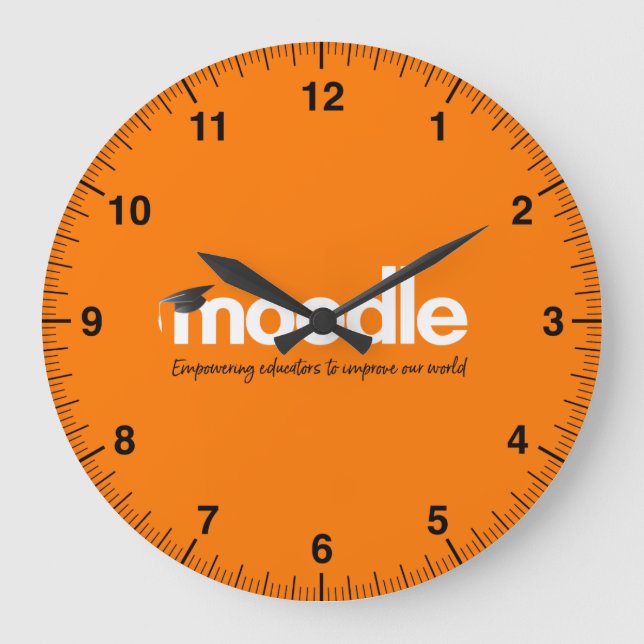 Moodle Wall Clock (Front)
