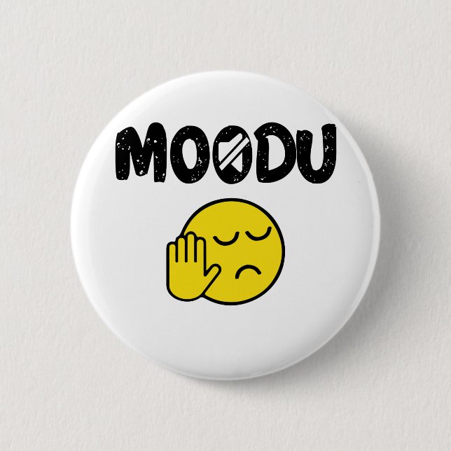 Moodu Tamil Shutup funny quote Button (Front)