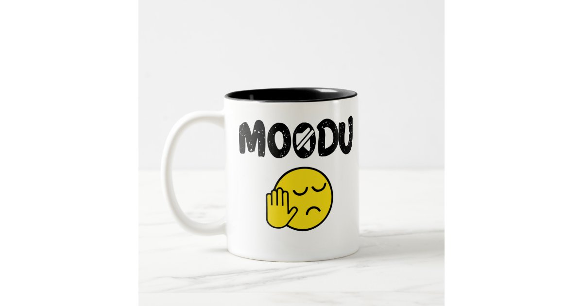 Moodu Tamil Shutup funny quote Two-Tone Coffee Mug | Zazzle