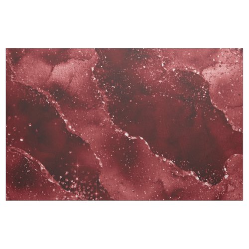 Moody Agate  Henna Blood Red Garnet Jewel Tone Fabric