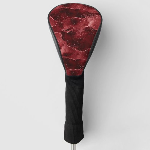 Moody Agate  Henna Blood Red Garnet Jewel Tone Golf Head Cover