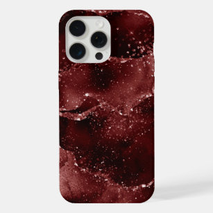 Moody Agate   Henna Blood Red Garnet Jewel Tone iPhone 15 Pro Max Case
